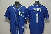 Kansas City Royals #1 Jarrod Dyson Blue New Cool Base Stitched MLB Jersey,baseball caps,new era cap wholesale,wholesale hats